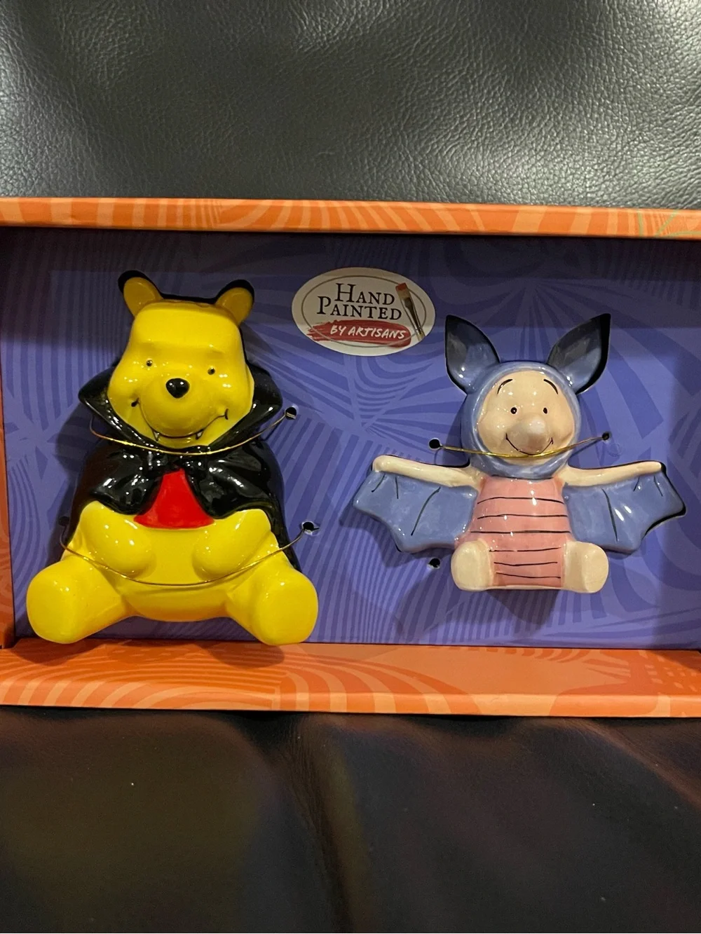 Halloween Disney Winnie The Pooh Bat Salt and Pepper Shakers